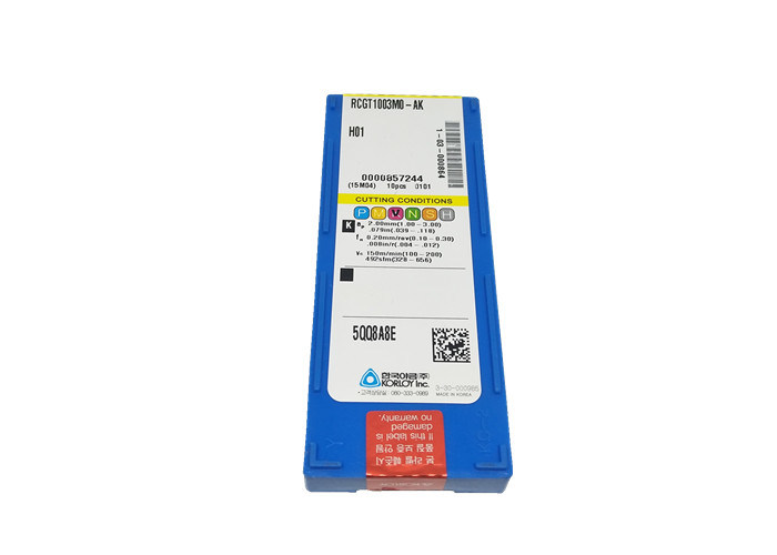 Insertions de carbure de haute précision pour la couleur argentée en aluminium RCGT1003MO-AK H01