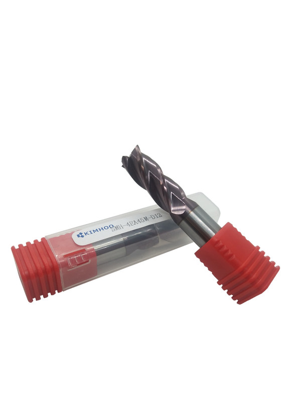 Produits solides de carbure de tungstène de la fraise en bout de carbure de KIMHOO SMH-4EA45M-D12